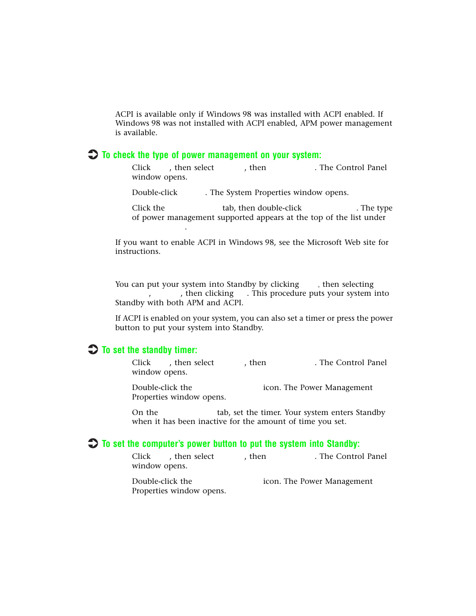 Putting your system into standby (s1) | Gateway E-4400 User Manual | Page 74 / 118