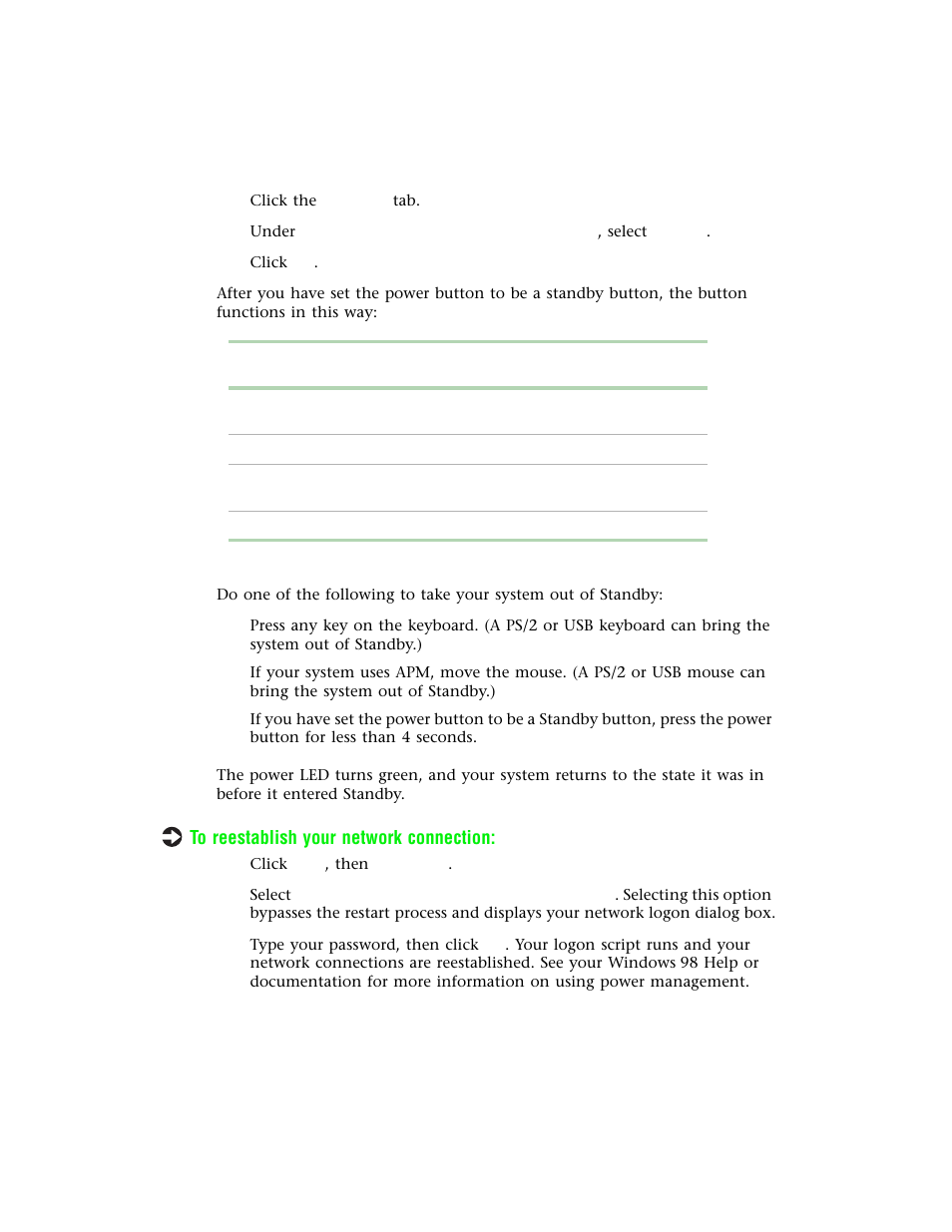 Taking your system out of standby | Gateway E-4400 User Manual | Page 75 / 118