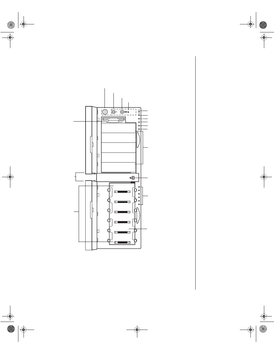 Front panel | Gateway 8300 User Manual | Page 17 / 48