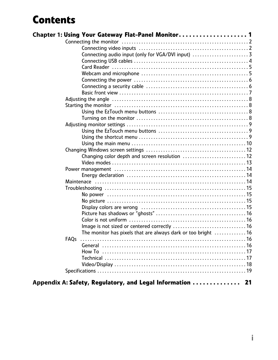 Gateway FHD2402 User Manual | Page 3 / 30