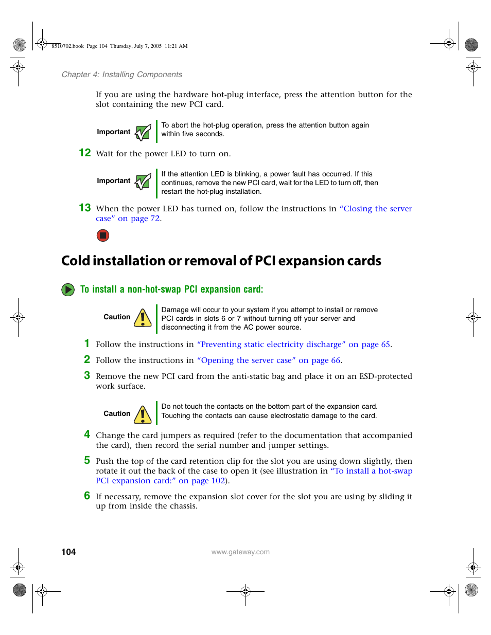 Gateway 9715 User Manual | Page 109 / 278