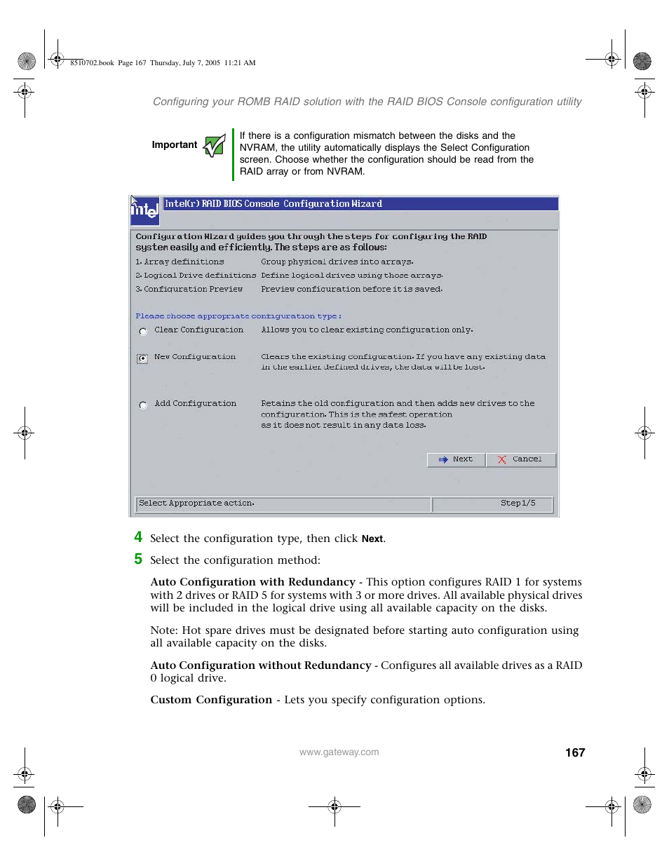 Gateway 9715 User Manual | Page 172 / 278