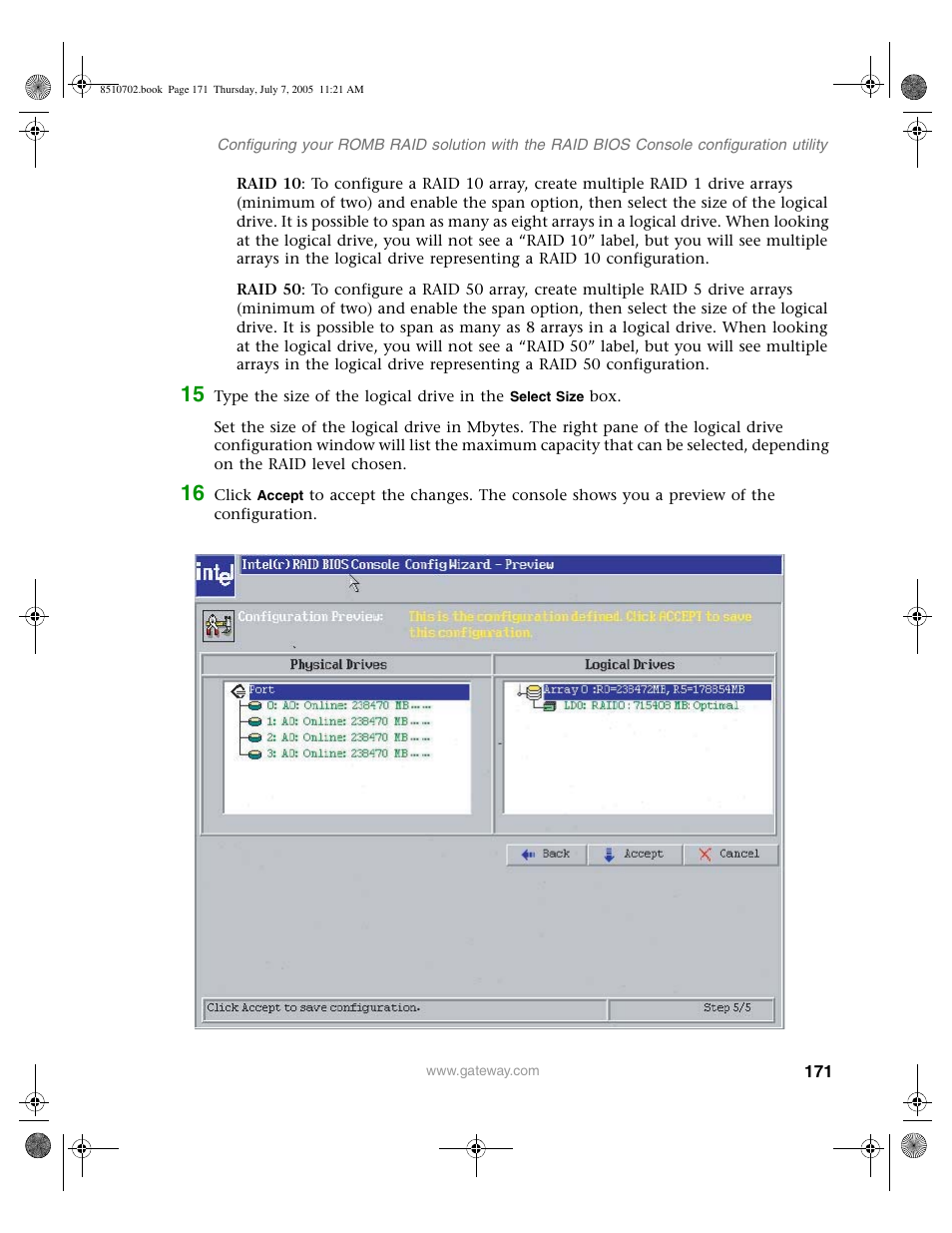 Gateway 9715 User Manual | Page 176 / 278