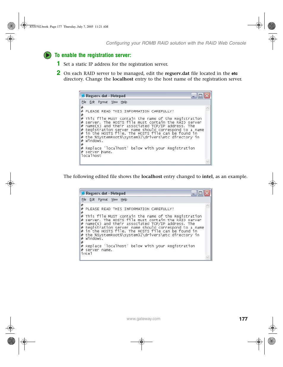 Gateway 9715 User Manual | Page 182 / 278