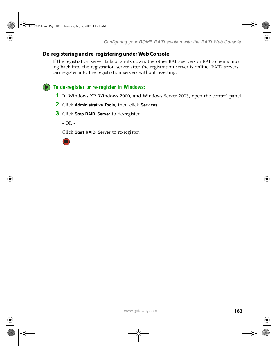 Gateway 9715 User Manual | Page 188 / 278