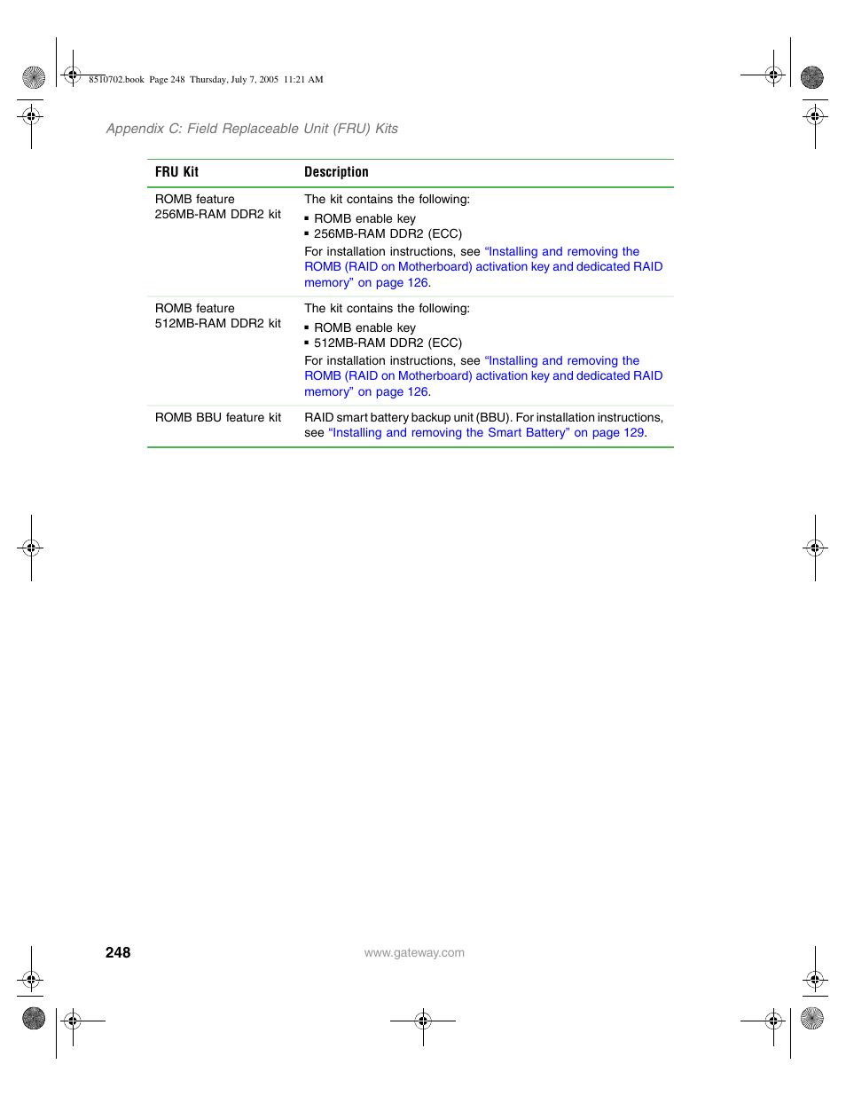 Gateway 9715 User Manual | Page 253 / 278