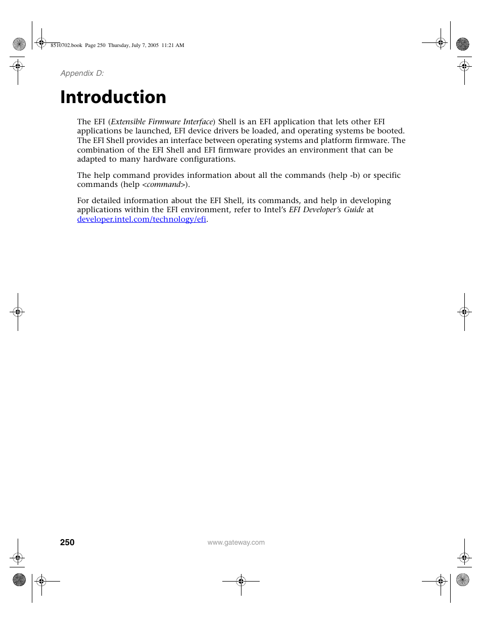 Introduction | Gateway 9715 User Manual | Page 255 / 278