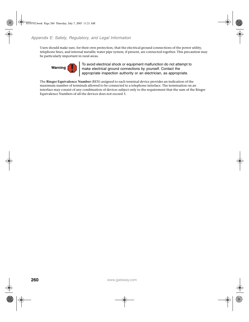 Gateway 9715 User Manual | Page 265 / 278