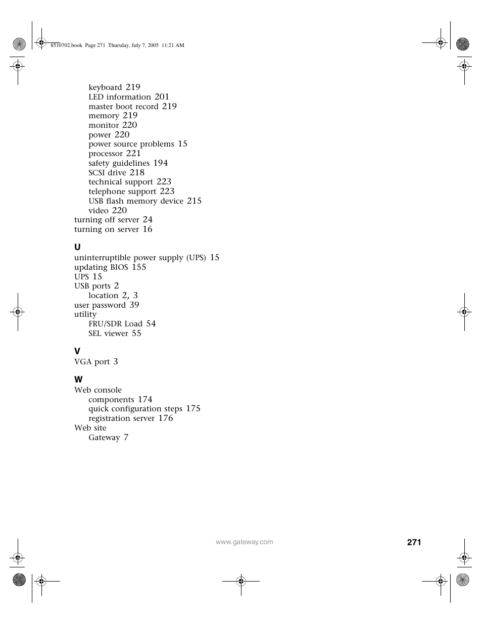 Gateway 9715 User Manual | Page 276 / 278