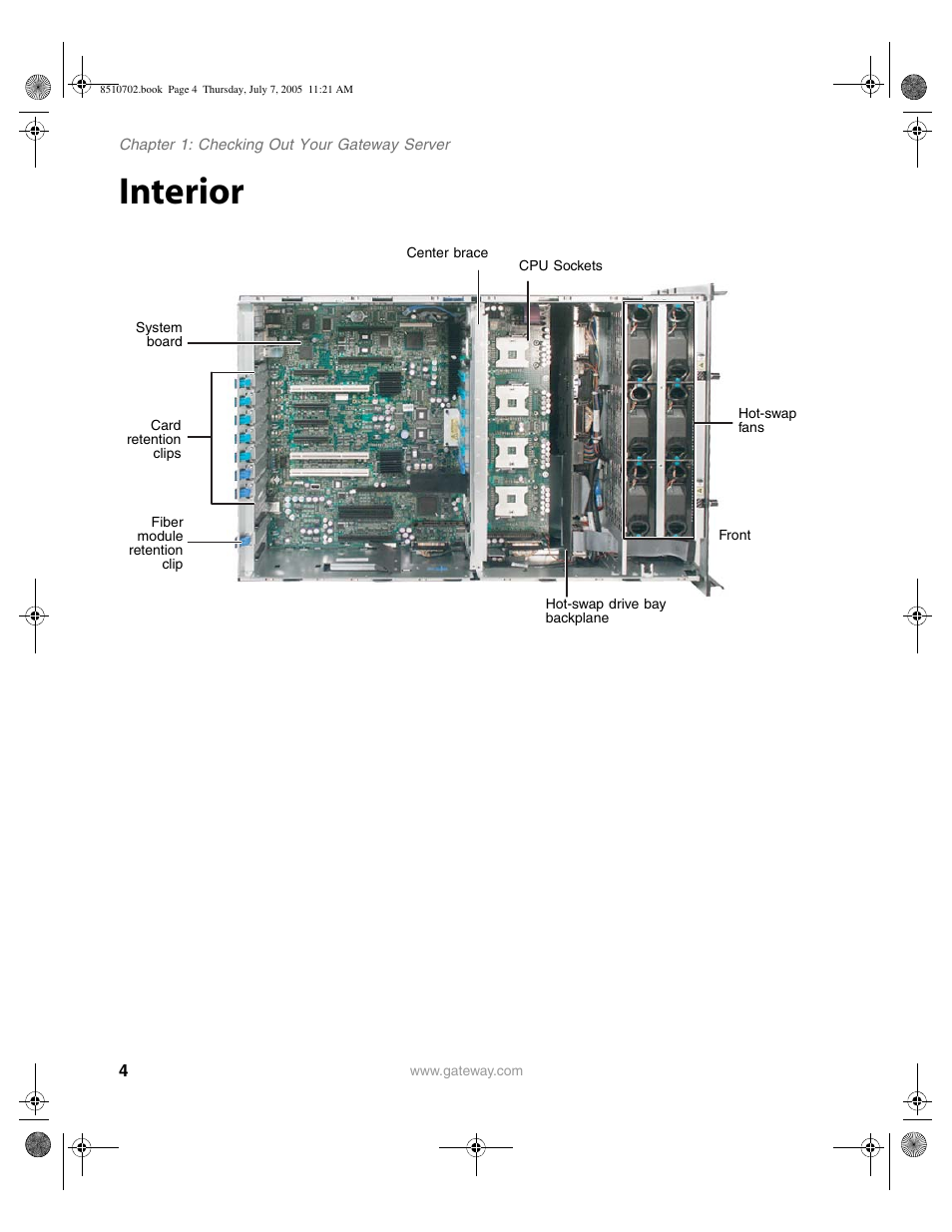 Interior | Gateway 9715 User Manual | Page 9 / 278