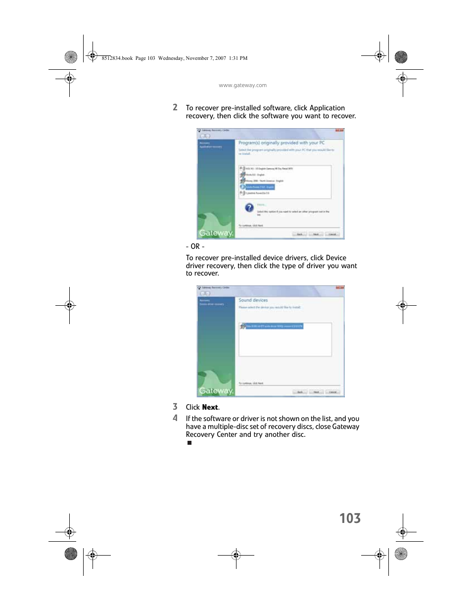 Gateway FX User Manual | Page 109 / 140