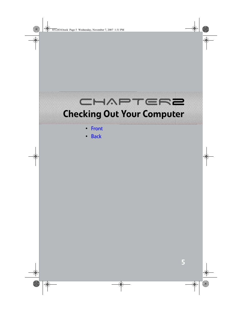 Checking out your computer, Chapter 2: checking out your computer, Chapter 2 | Gateway FX User Manual | Page 11 / 140