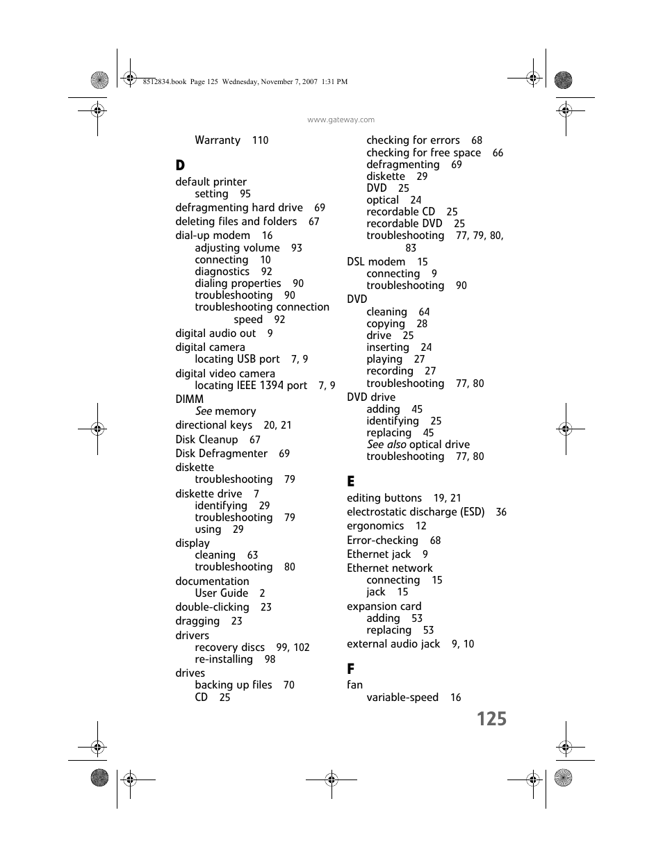Gateway FX User Manual | Page 131 / 140