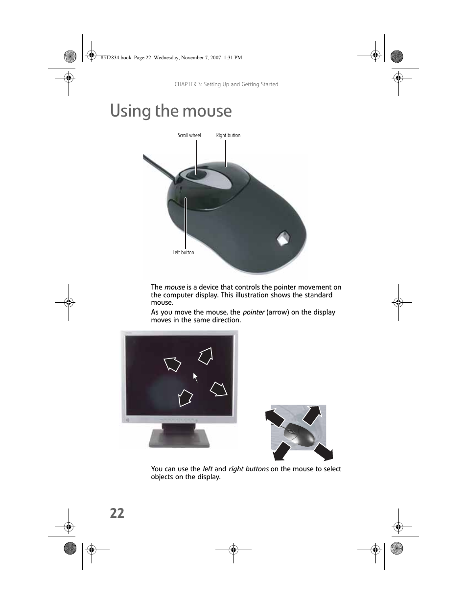Using the mouse | Gateway FX User Manual | Page 28 / 140