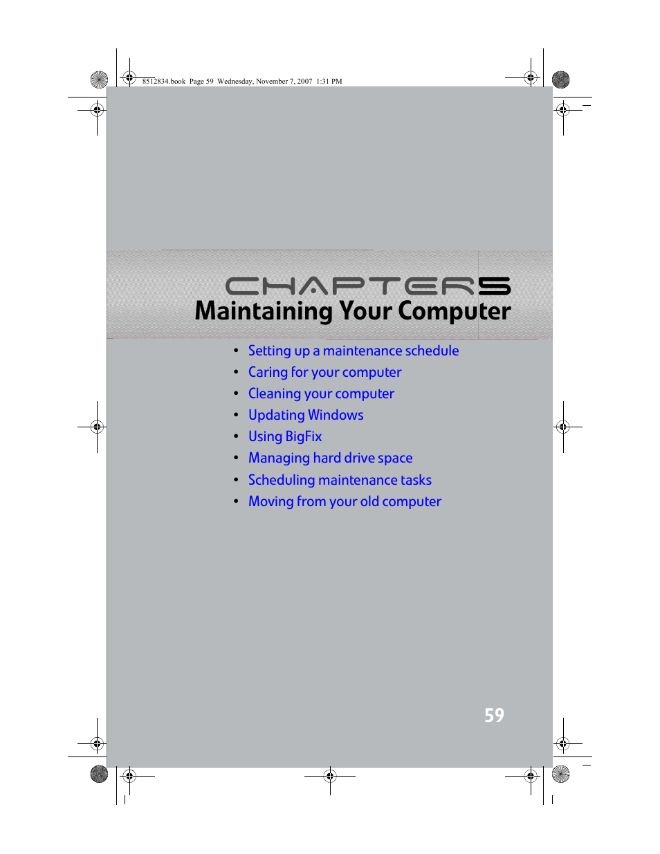 Maintaining your computer, Chapter 5: maintaining your computer, Chapter 5 | Gateway FX User Manual | Page 65 / 140