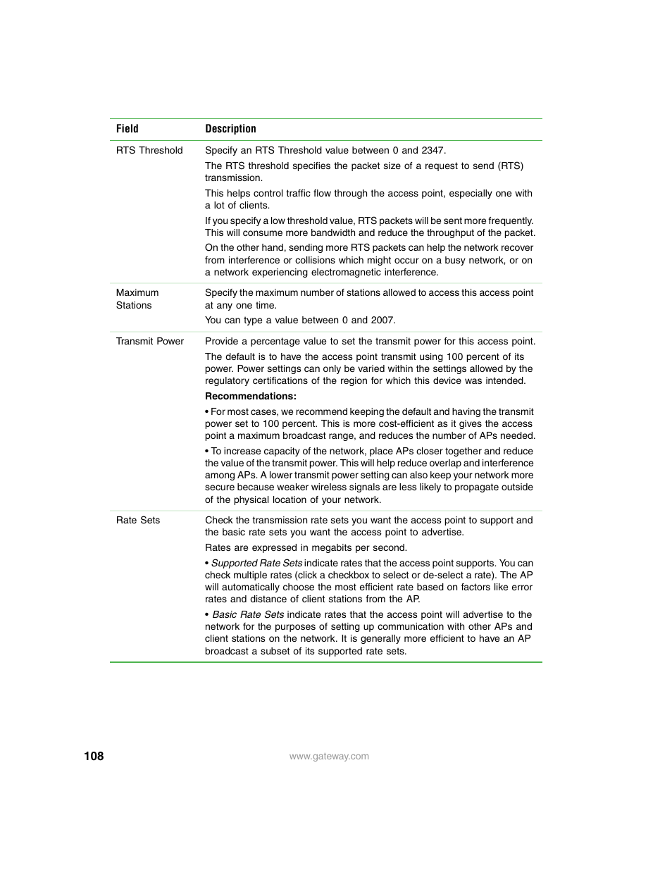 Gateway 7001 Series User Manual | Page 113 / 218