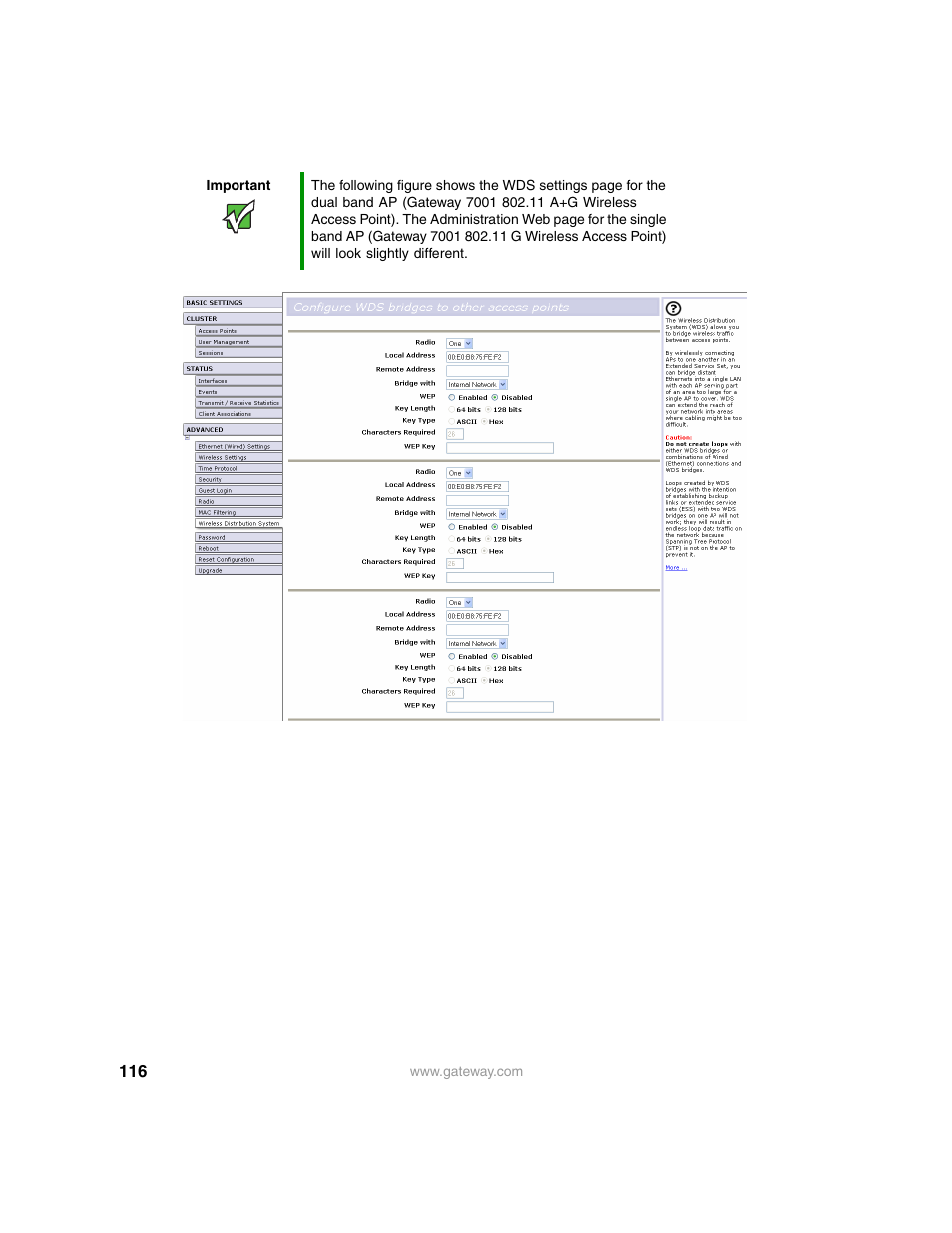 Gateway 7001 Series User Manual | Page 121 / 218