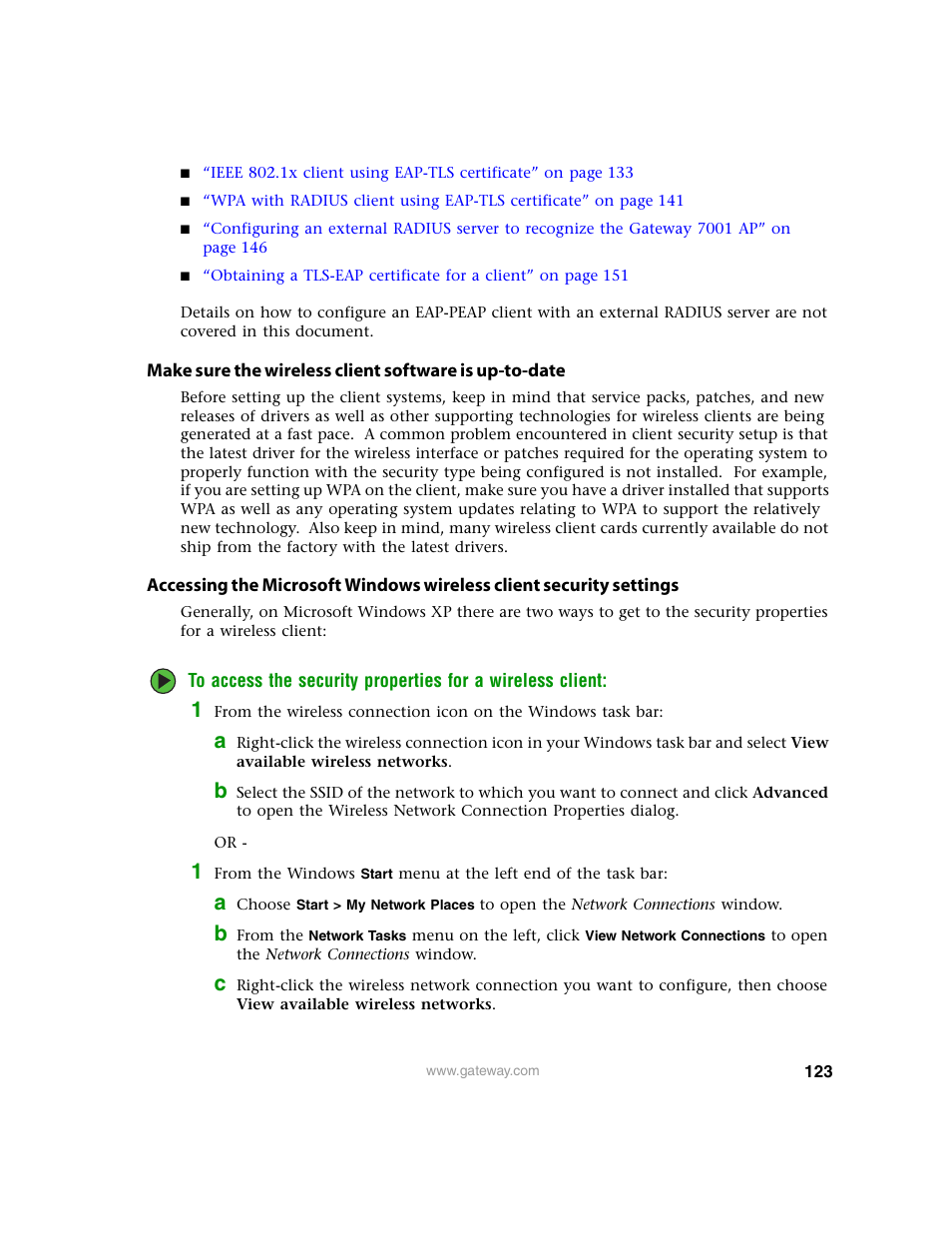 Gateway 7001 Series User Manual | Page 128 / 218