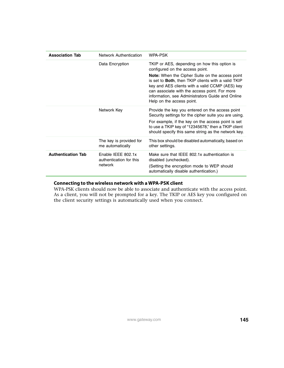 Gateway 7001 Series User Manual | Page 150 / 218