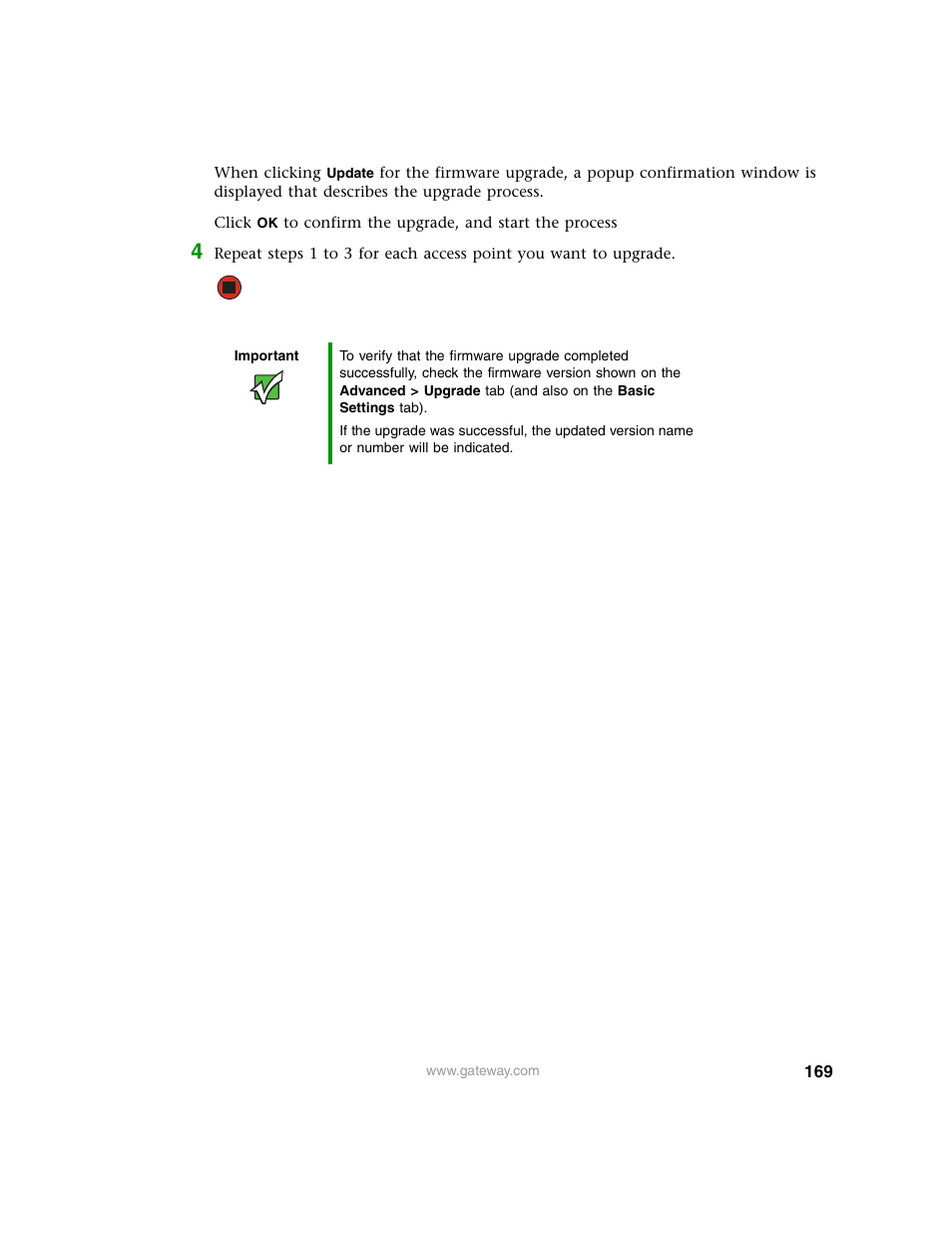 Gateway 7001 Series User Manual | Page 174 / 218