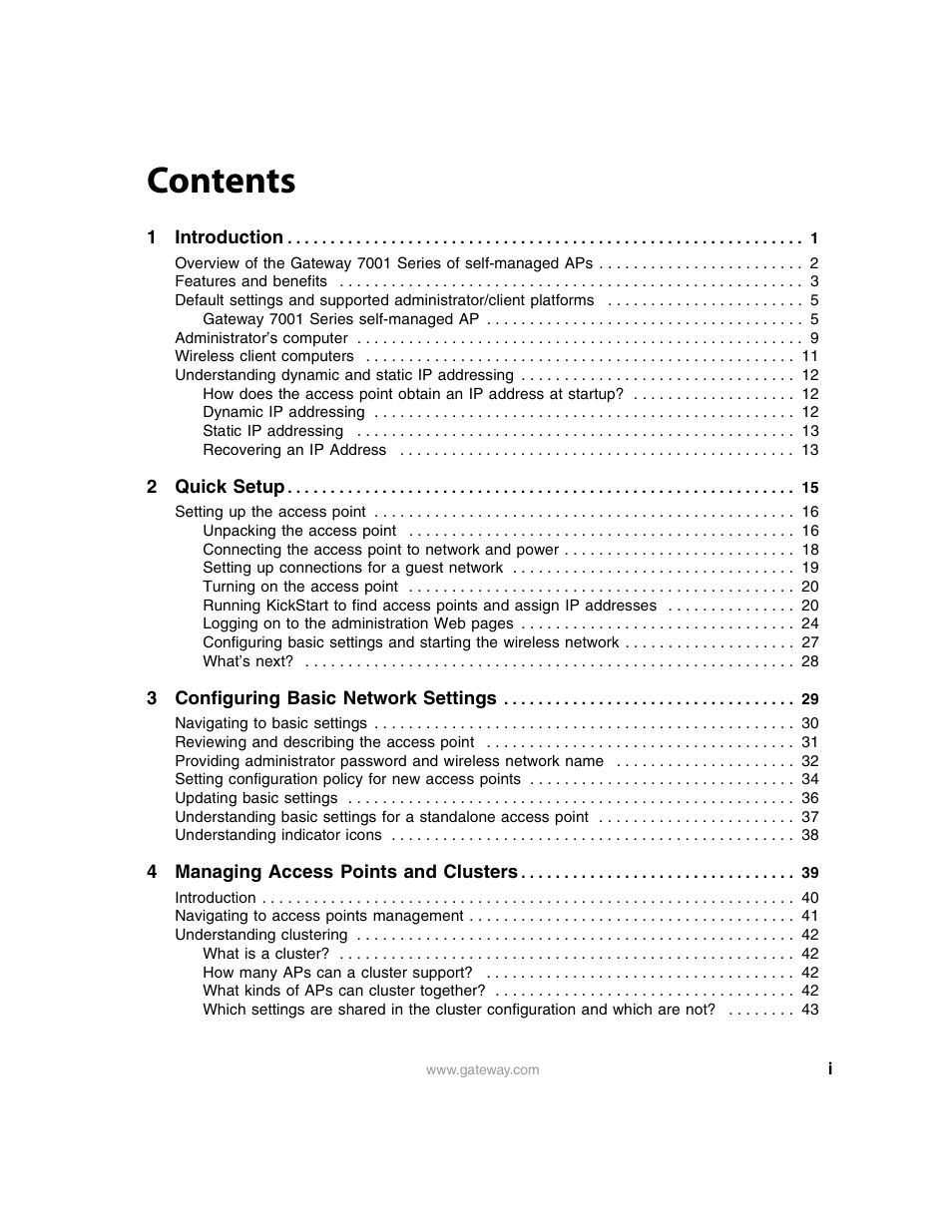 Gateway 7001 Series User Manual | Page 2 / 218