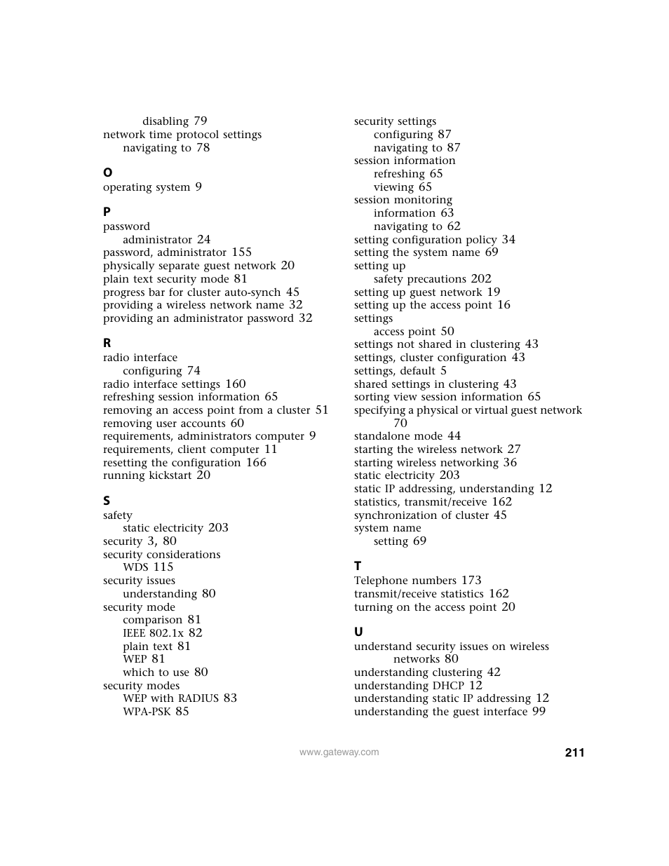 Gateway 7001 Series User Manual | Page 216 / 218