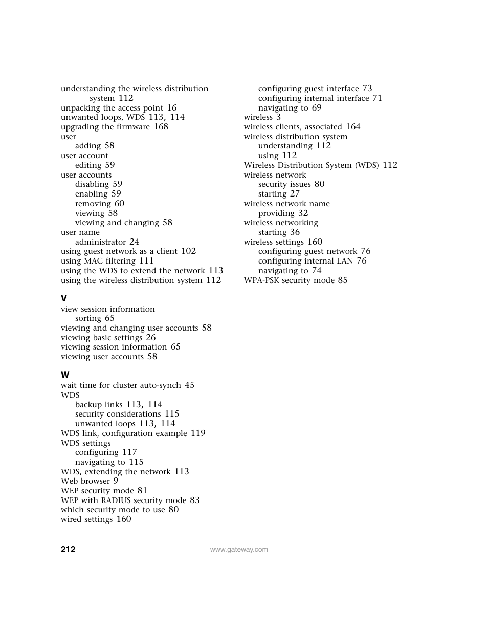 Gateway 7001 Series User Manual | Page 217 / 218