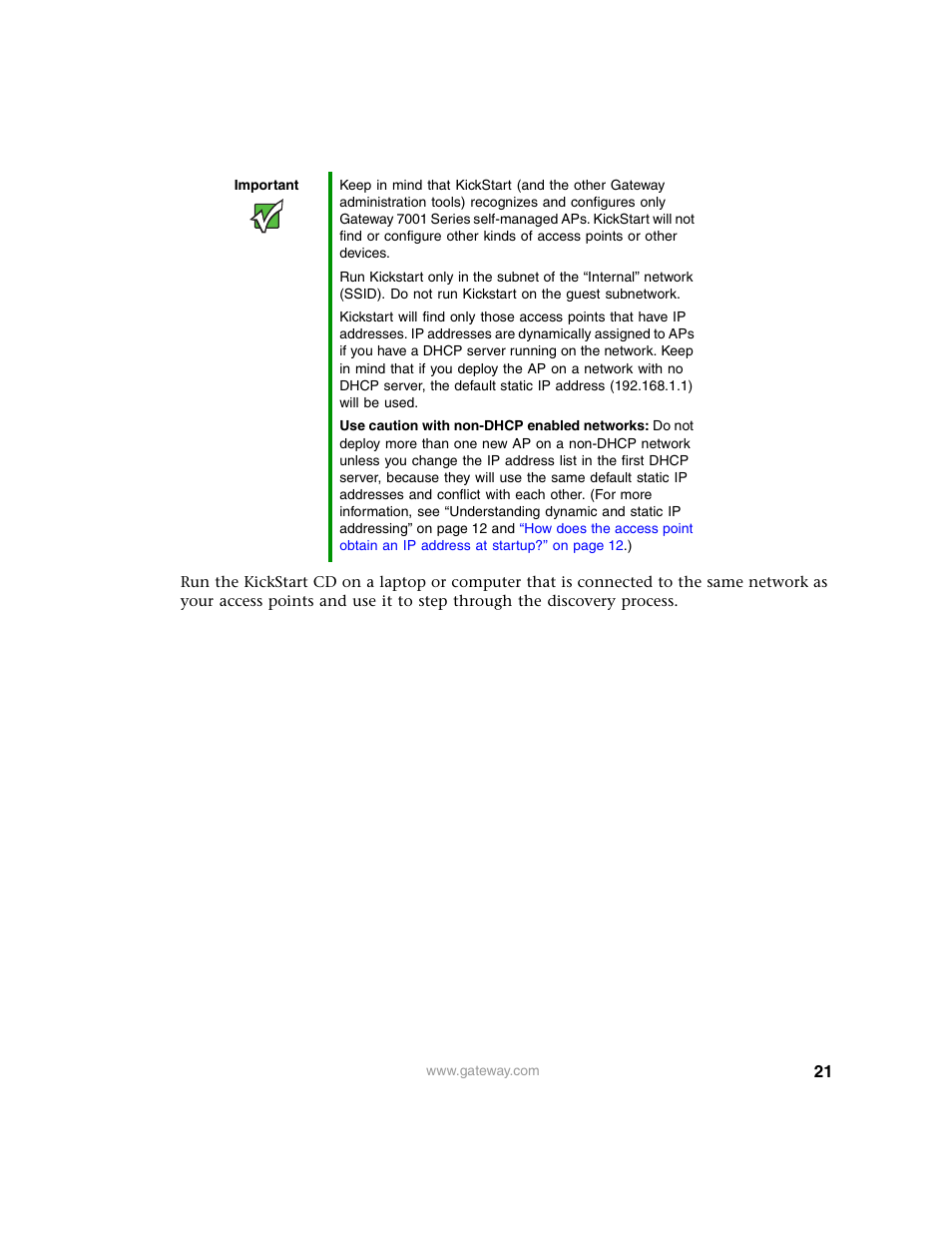 Gateway 7001 Series User Manual | Page 26 / 218