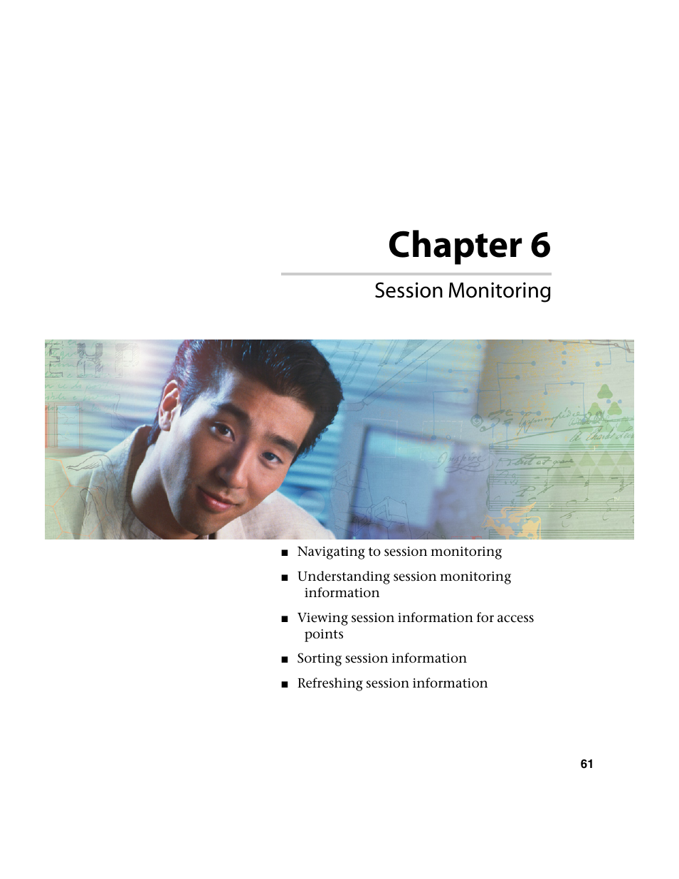 Session monitoring, Chapter 6 | Gateway 7001 Series User Manual | Page 66 / 218