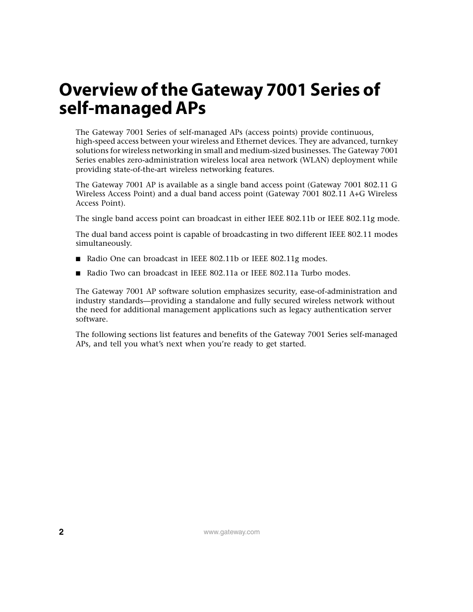 Gateway 7001 Series User Manual | Page 7 / 218