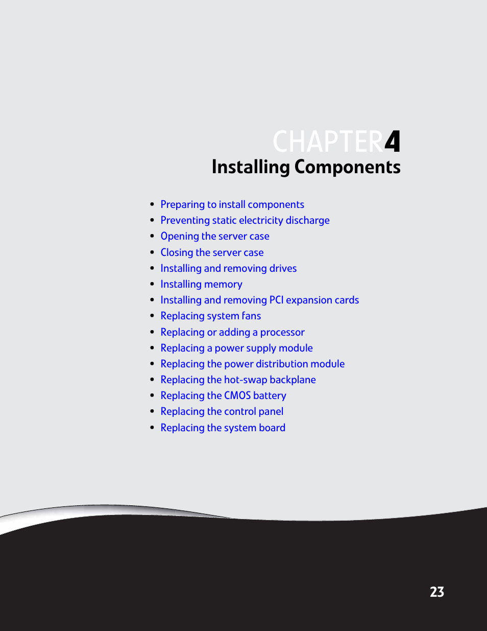 Installing components, Chapter 4: installing components, Chapter | Gateway E-9722R User Manual | Page 29 / 112