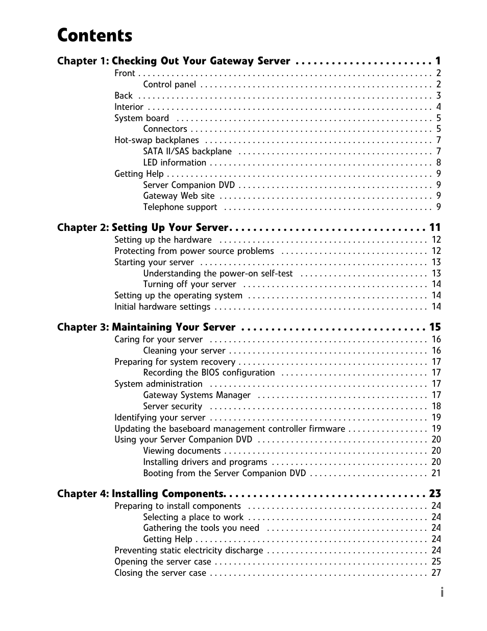 Gateway E-9722R User Manual | Page 3 / 112