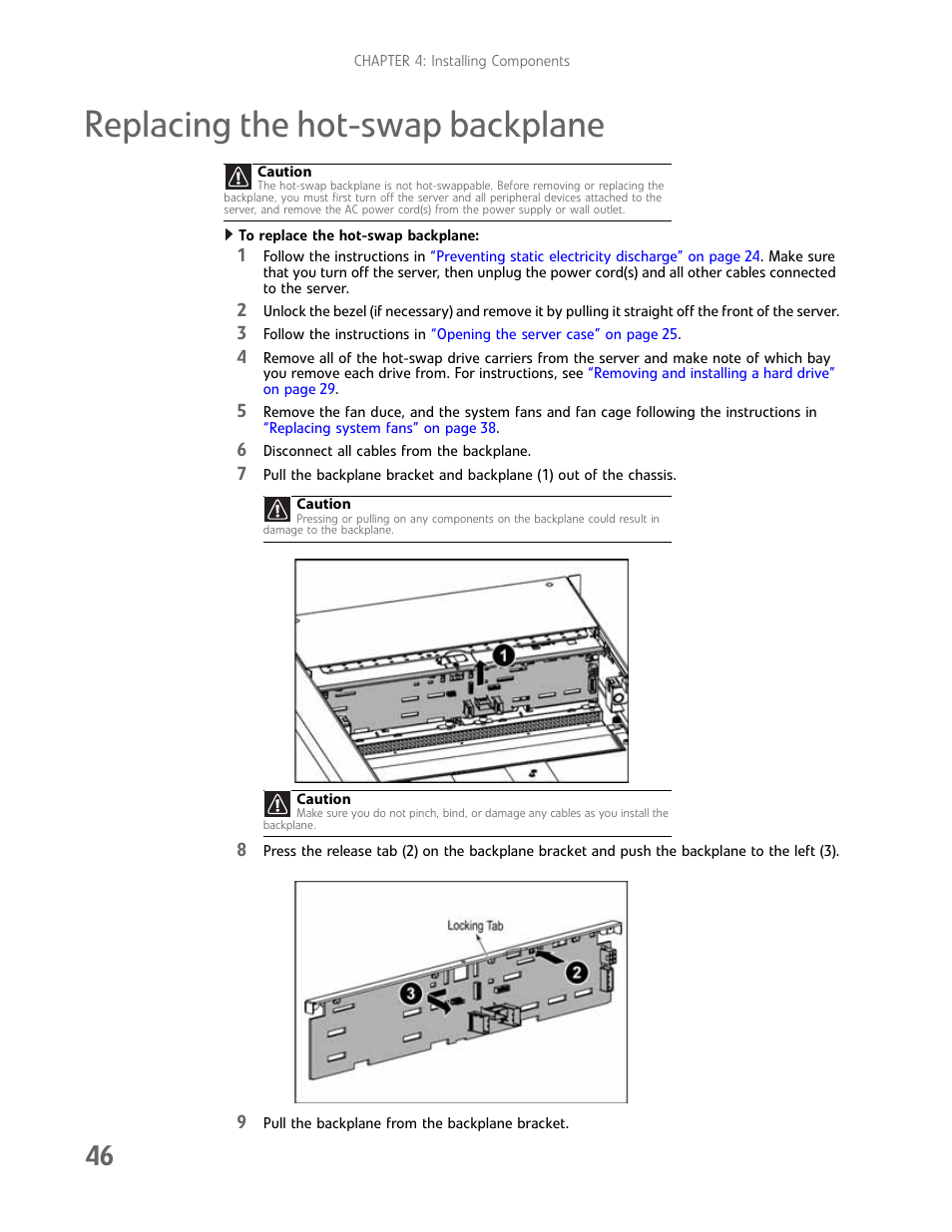 Replacing the hot-swap backplane | Gateway E-9722R User Manual | Page 52 / 112