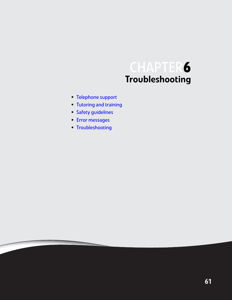 Troubleshooting, Chapter 6: troubleshooting, Chapter | Gateway E-9722R User Manual | Page 67 / 112