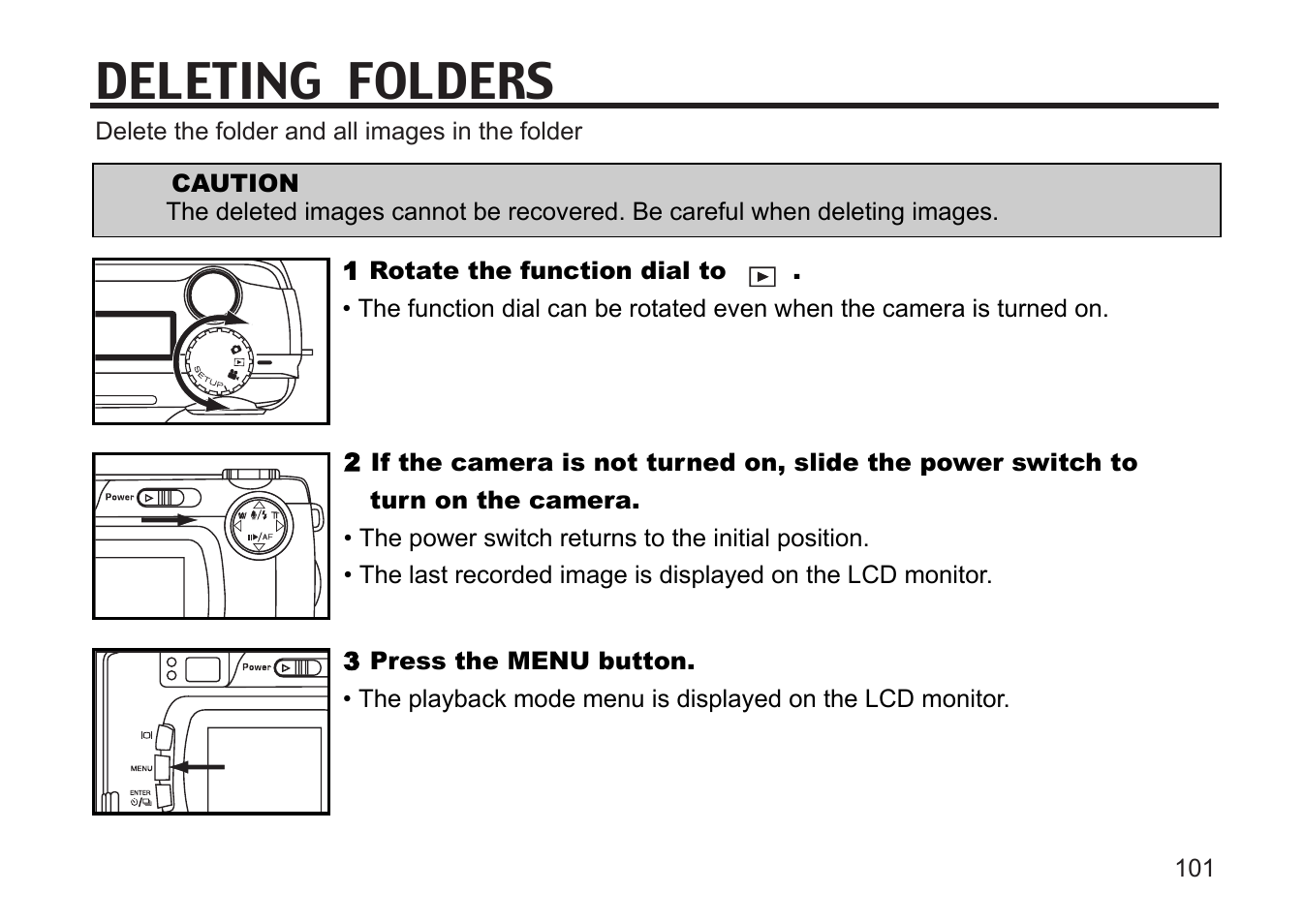 Deleting folders | Gateway DC-M50 User Manual | Page 101 / 174