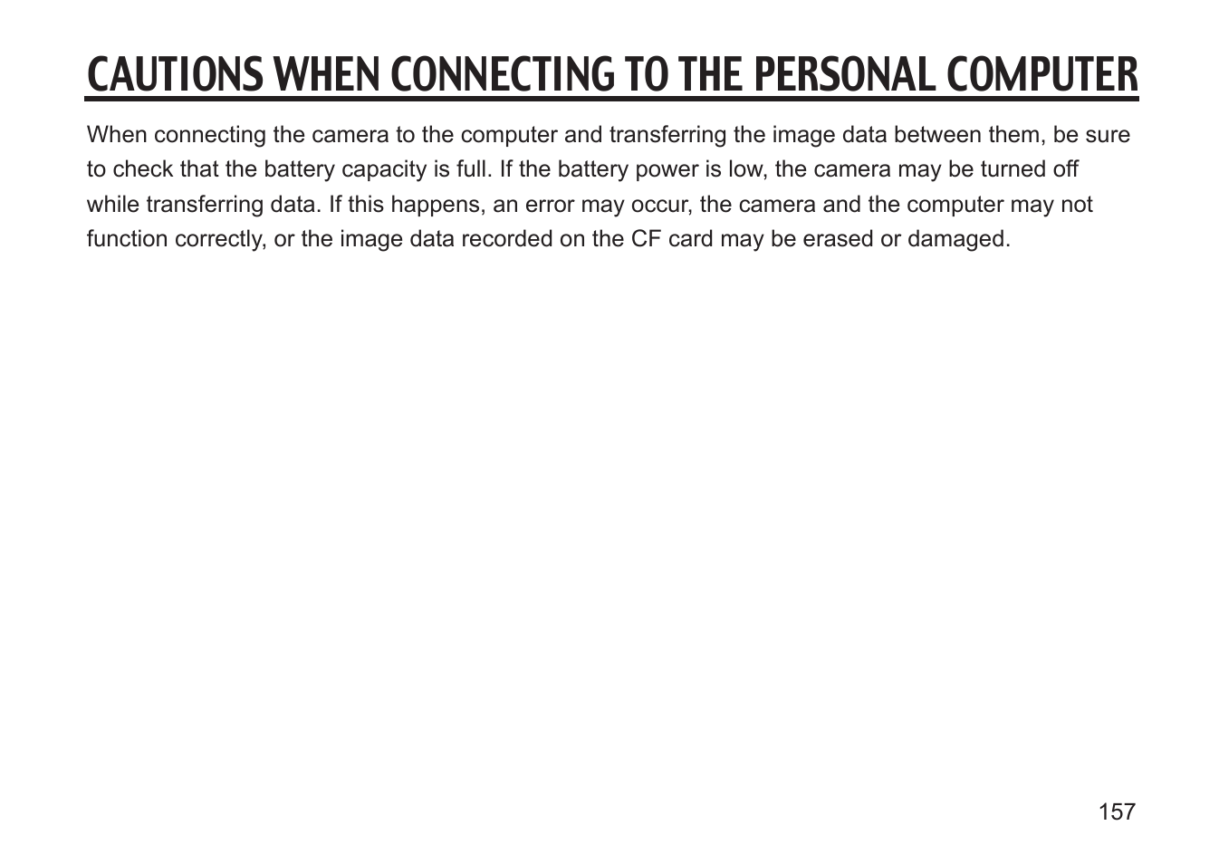 Cautions when connecting to the personal computer | Gateway DC-M50 User Manual | Page 157 / 174