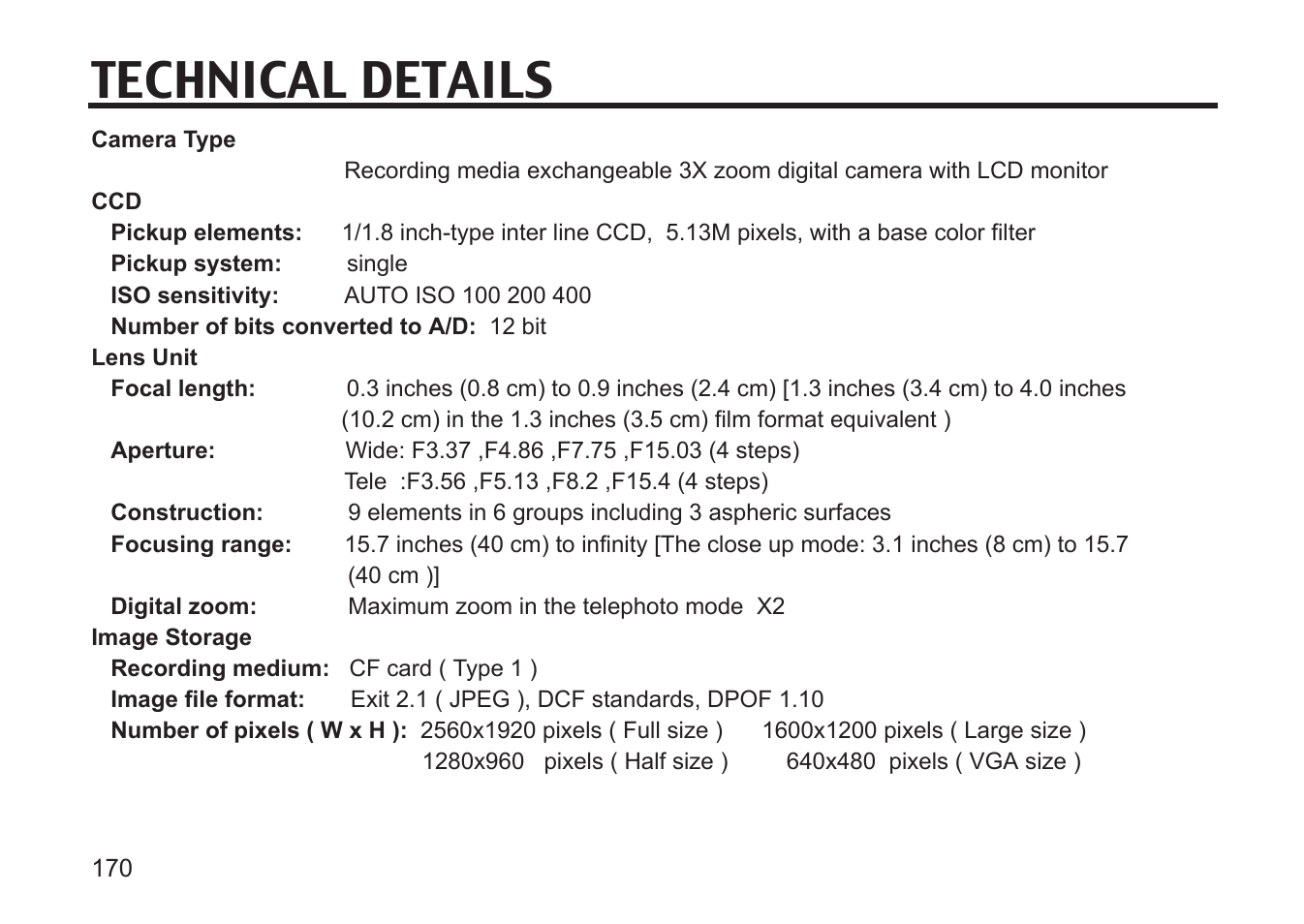 Technical details | Gateway DC-M50 User Manual | Page 170 / 174
