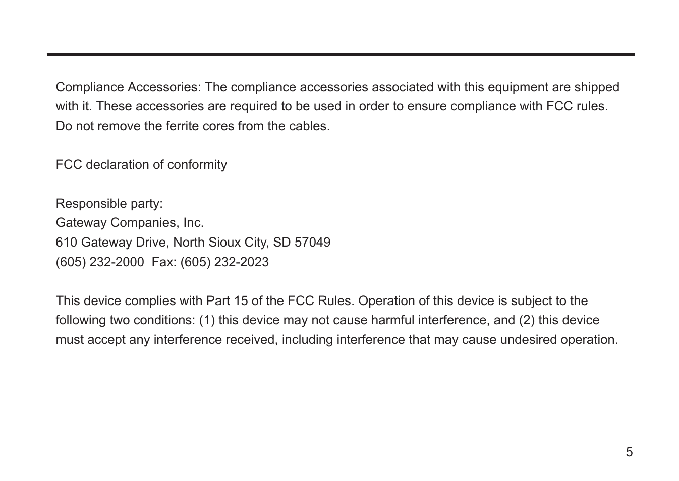 Gateway DC-M50 User Manual | Page 5 / 174