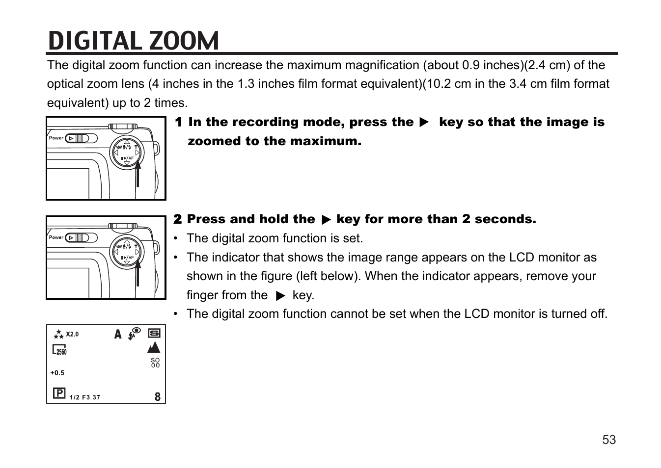 Digital zoom | Gateway DC-M50 User Manual | Page 53 / 174
