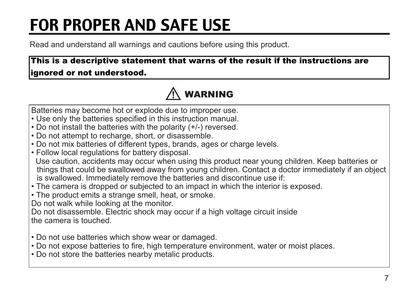 For proper and safe use | Gateway DC-M50 User Manual | Page 7 / 174