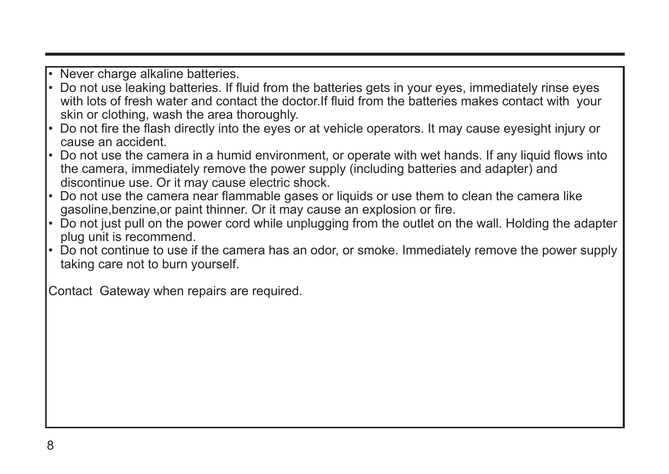 Gateway DC-M50 User Manual | Page 8 / 174