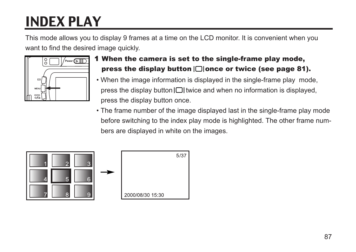 Index play | Gateway DC-M50 User Manual | Page 87 / 174