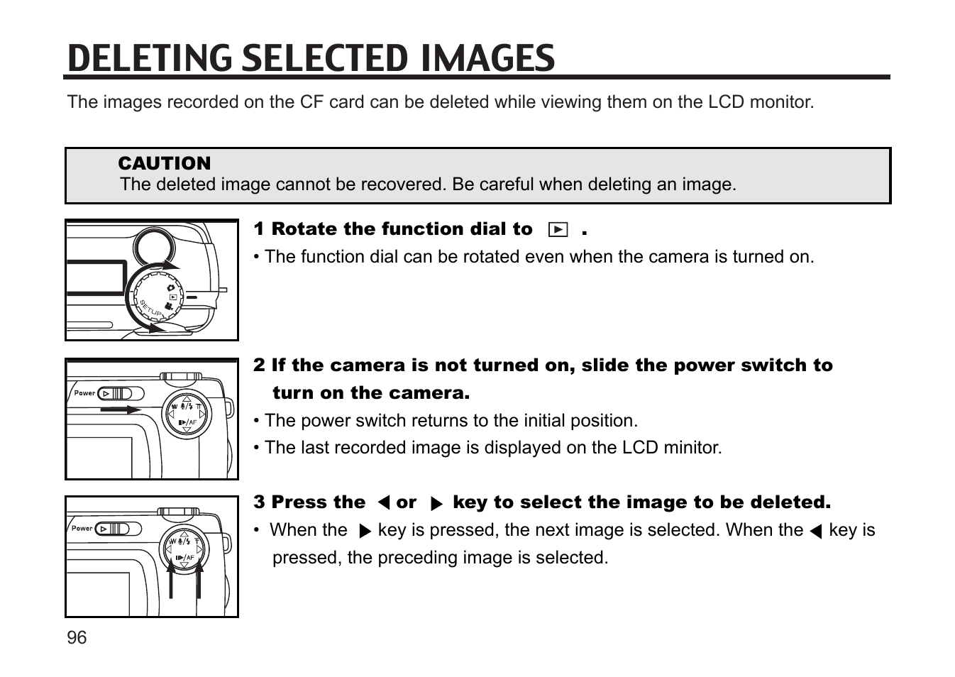 Deleting selected images | Gateway DC-M50 User Manual | Page 96 / 174