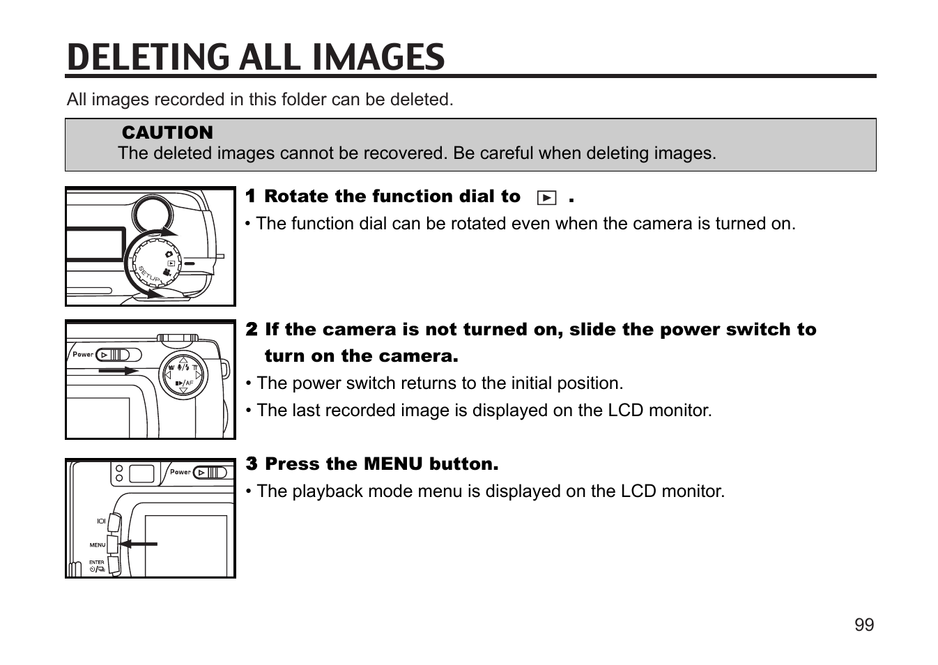 Deleting all images | Gateway DC-M50 User Manual | Page 99 / 174