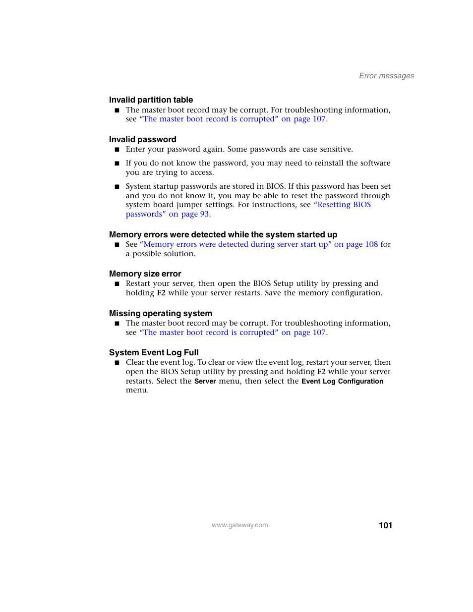 Gateway 955 User Manual | Page 107 / 144