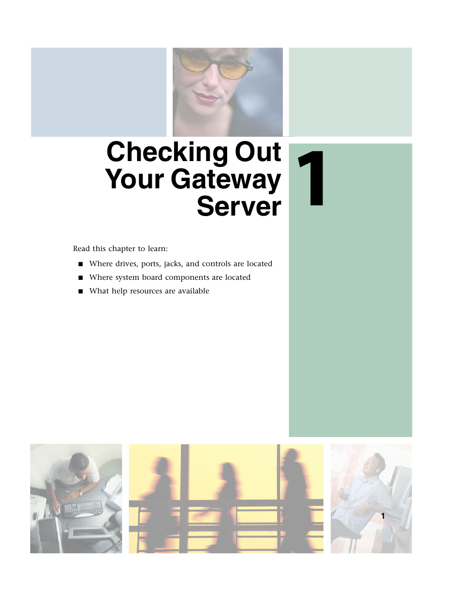 Checking out your gateway server | Gateway 955 User Manual | Page 7 / 144