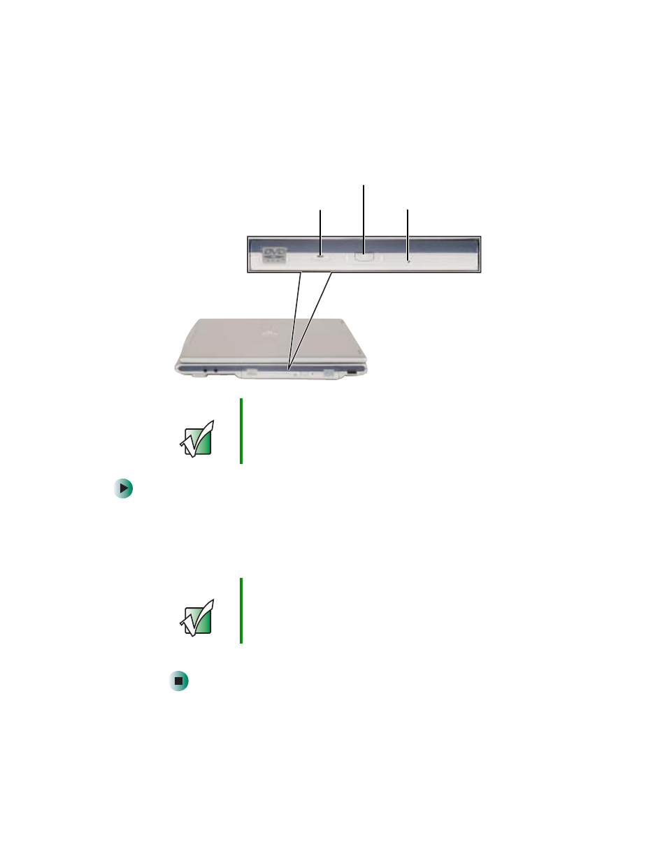 Inserting a cd or dvd | Gateway 200 User Manual | Page 102 / 312