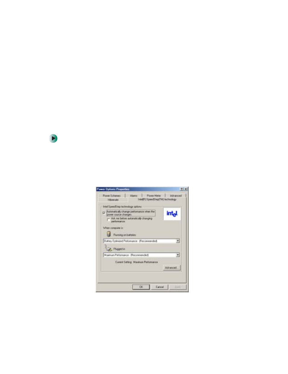 Changing speedstep settings | Gateway 200 User Manual | Page 166 / 312