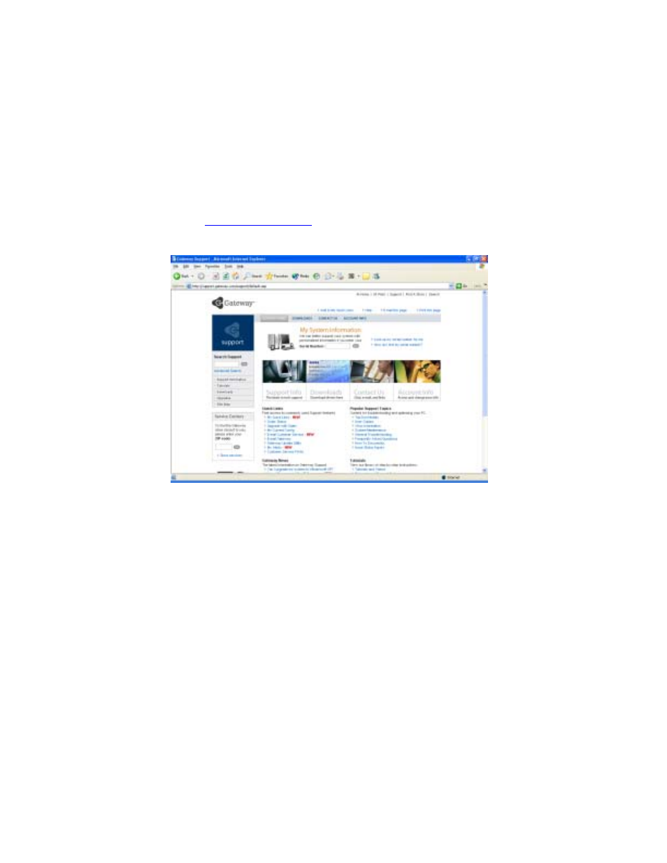 Gateway web site | Gateway 200 User Manual | Page 52 / 312