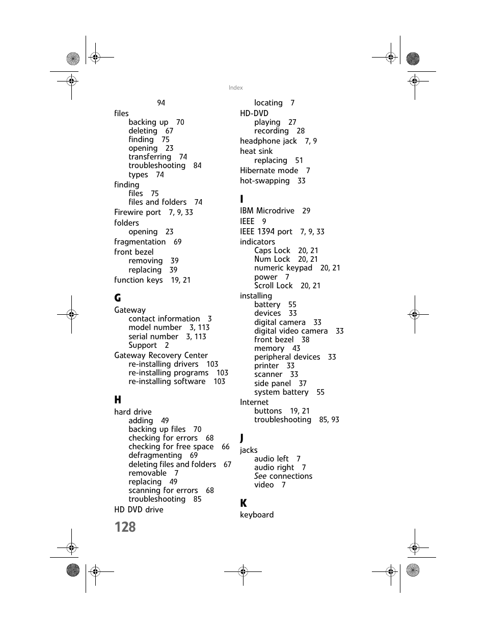 Gateway GT5062b User Manual | Page 134 / 142